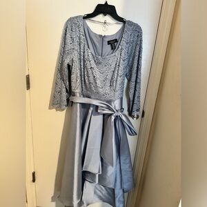 R&M richards plus size dress gray